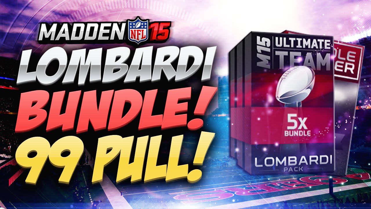 Madden 15 Ultimate Team - LOMBARDI PACK BUNDLE! 99 ULTIMATE LEGEND PULL! MUT 15 PS4