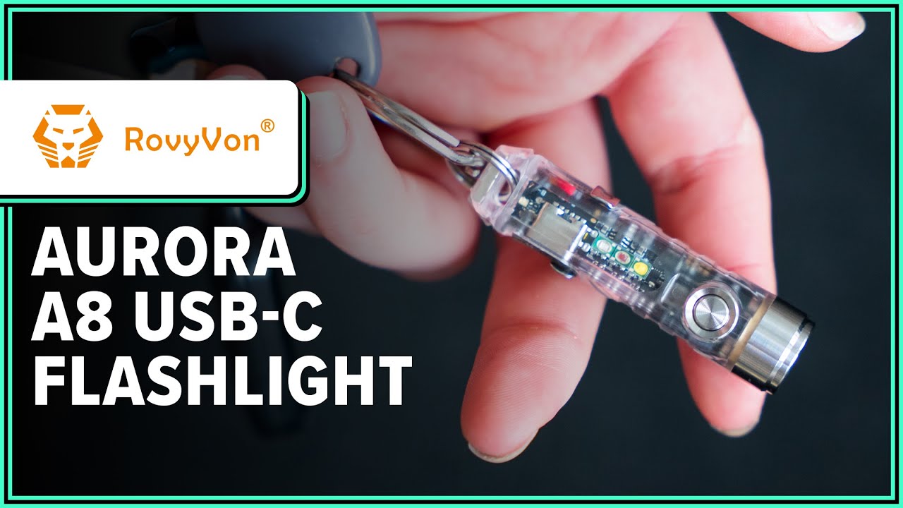 RovyVon Aurora A8 USB-C Keychain Flashlight Review (2 Weeks of Use)