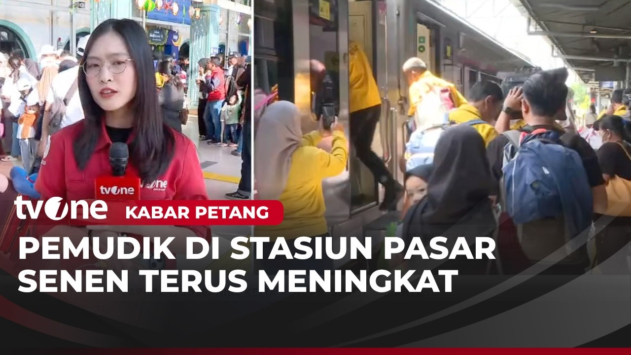 Stasiun Pasar Senen Mulai Padat Pemudik | Kabar Petang