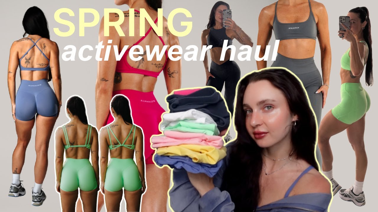 what the gym baddies will be wearing this spring | ALPHALETE ACTIVEWEAR TRY ON HAUL