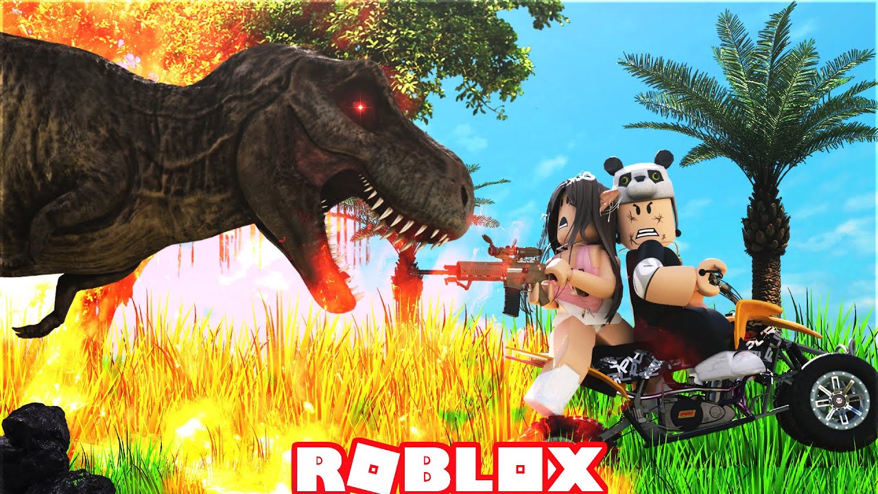 Ceren ile Dinozor Kaçış Oyunu Oynadık !! - Roblox