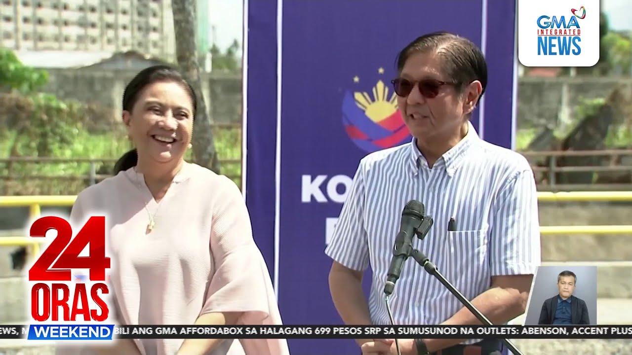 PBBM, wearing pink socks, says no talk of politics with Robredo in Naga | 24 Oras Weekend