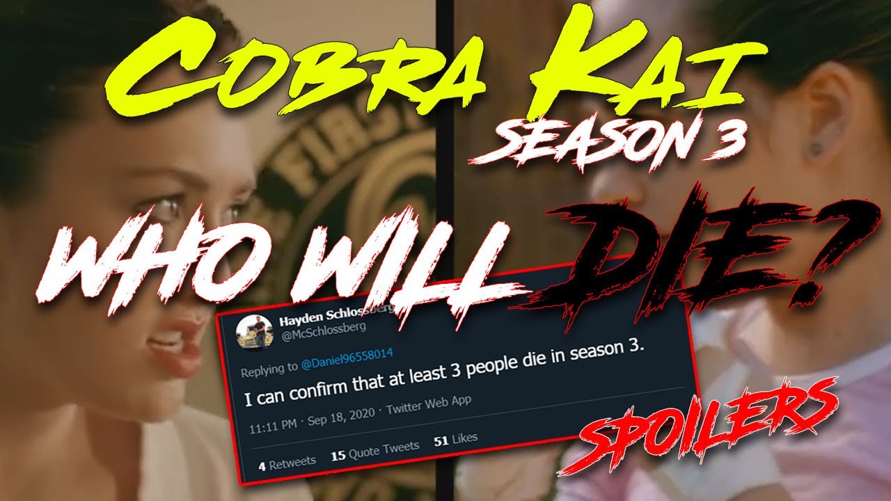 Cobra Kai Season 3 - Which 3 Characters DIE ?!
