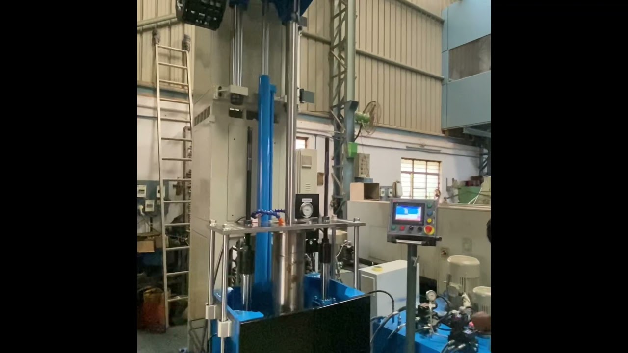 Vertical honing machine 1500 mm stroke operations video