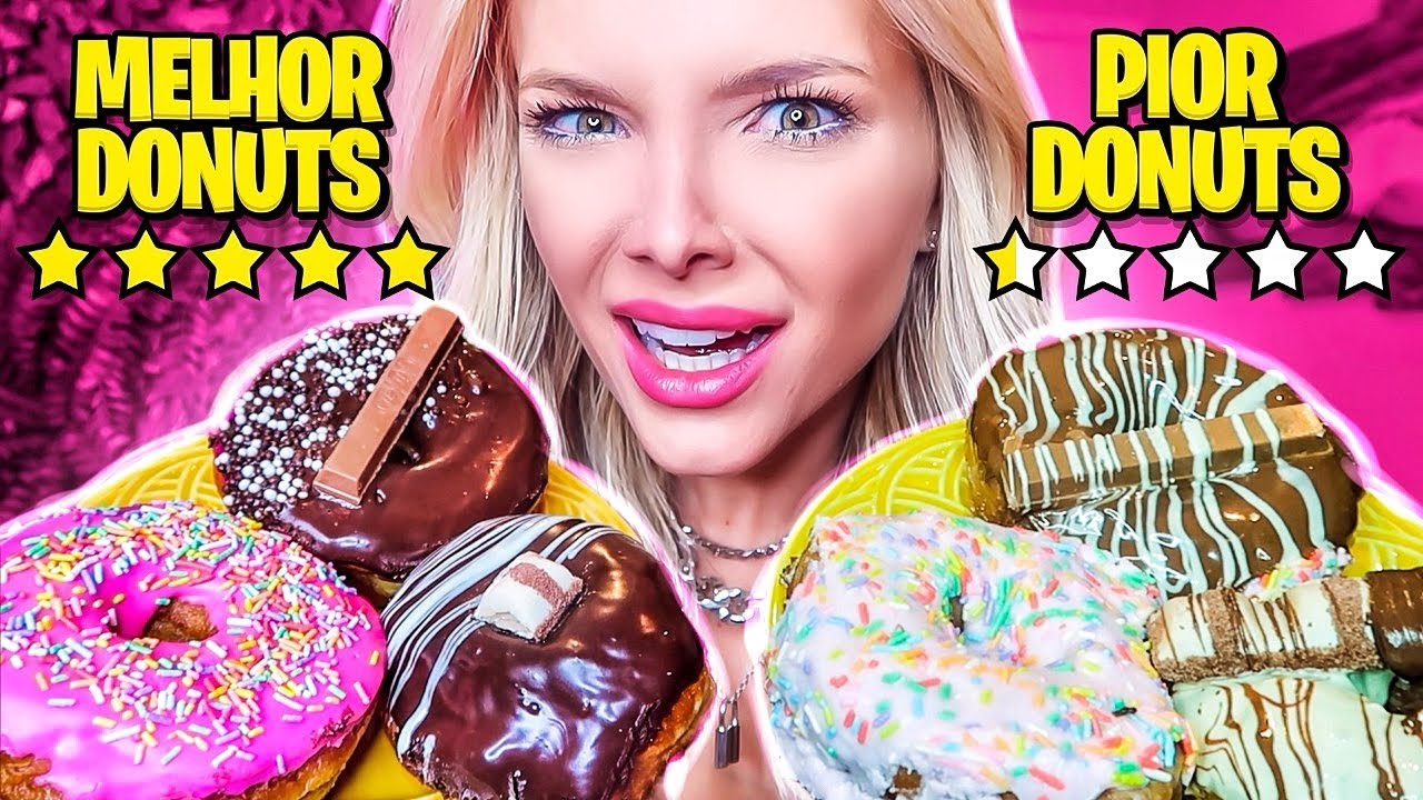 COMPAREI O DONUT DE PIOR E MELHOR AVALIAÇÃO DO APLICATIVO!