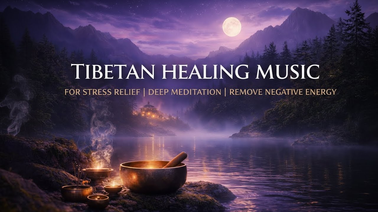 Tibetan Healing Music for Stress Relief | Deep Meditation | Remove Negative Energy