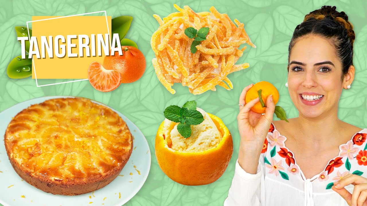 COMIDINHAS FOFAS DE TANGERINA: BOLO, BALA E SORVETE  |  Paula Stephania