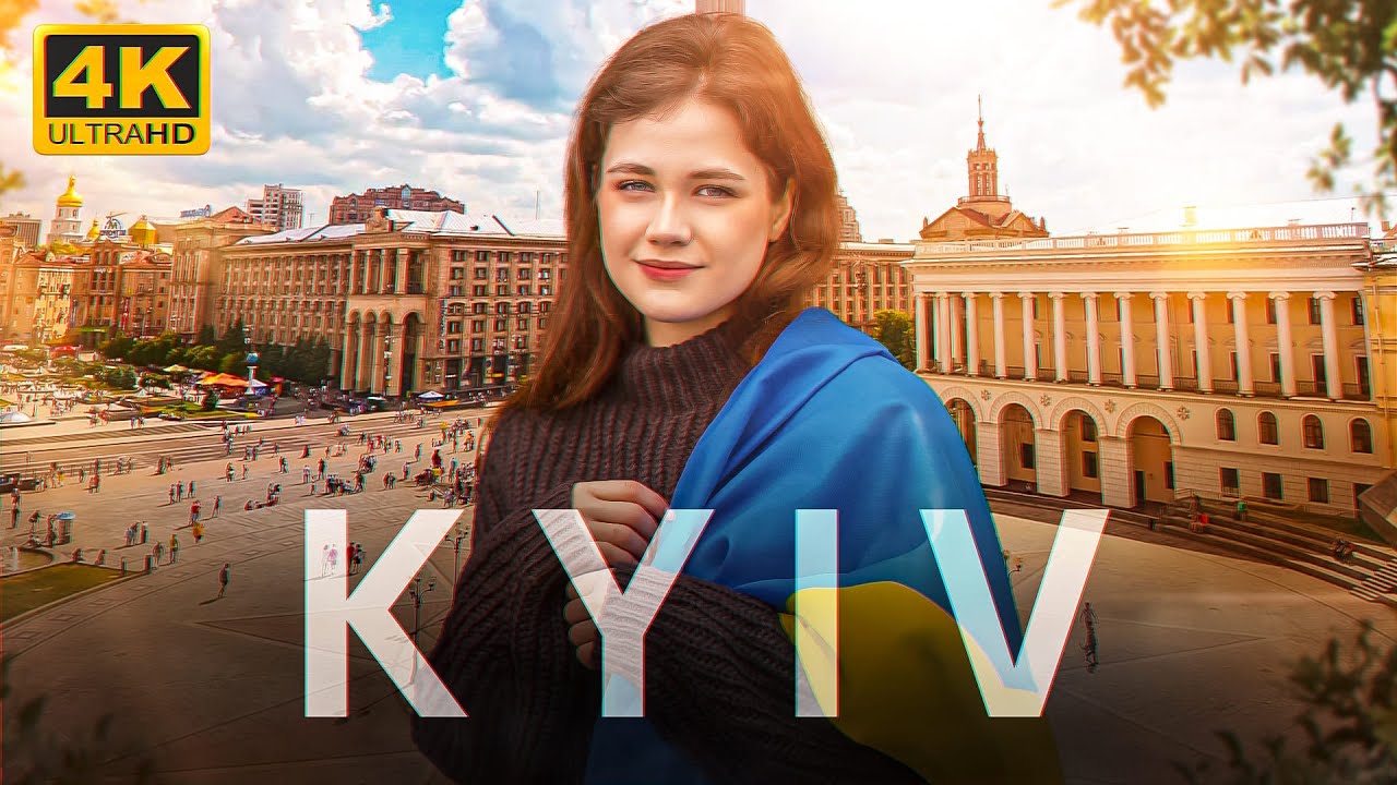 Kyiv, UKRAINE in 4K - Relaxation Music.