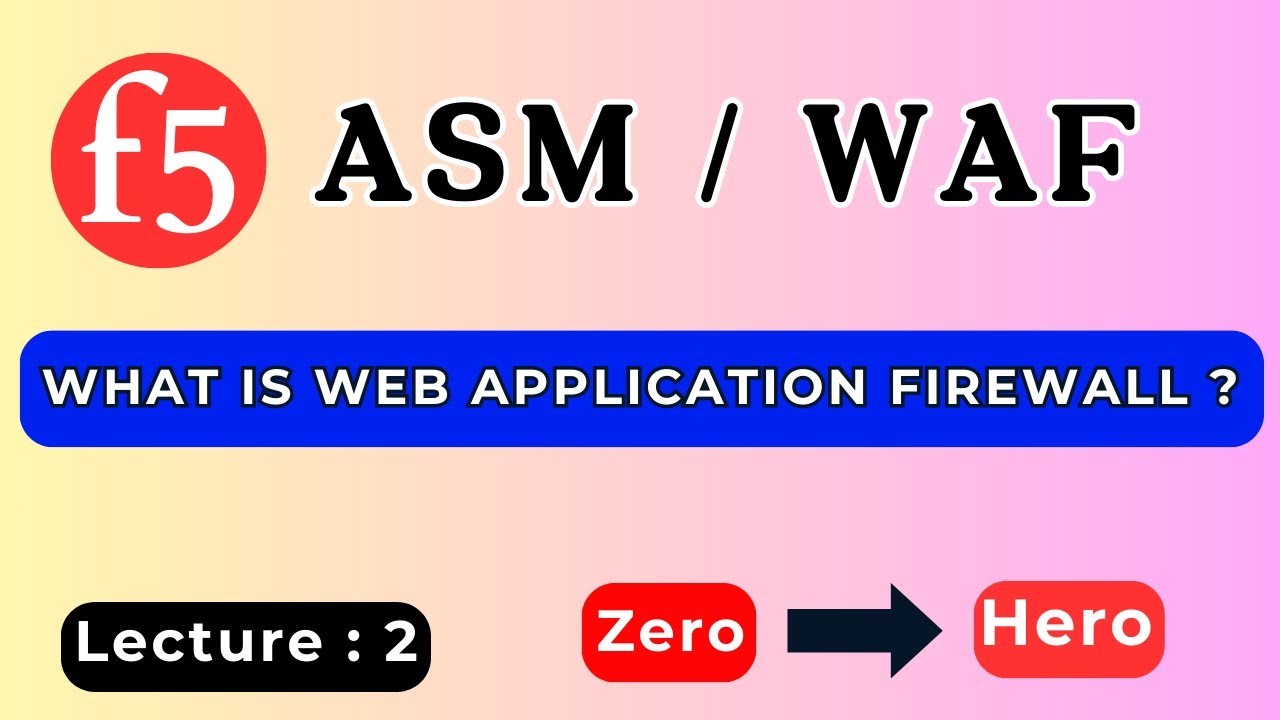Lecture: 2 || What is a F5 Web Application Firewall (WAF)? || F5 WAF/ASM Training