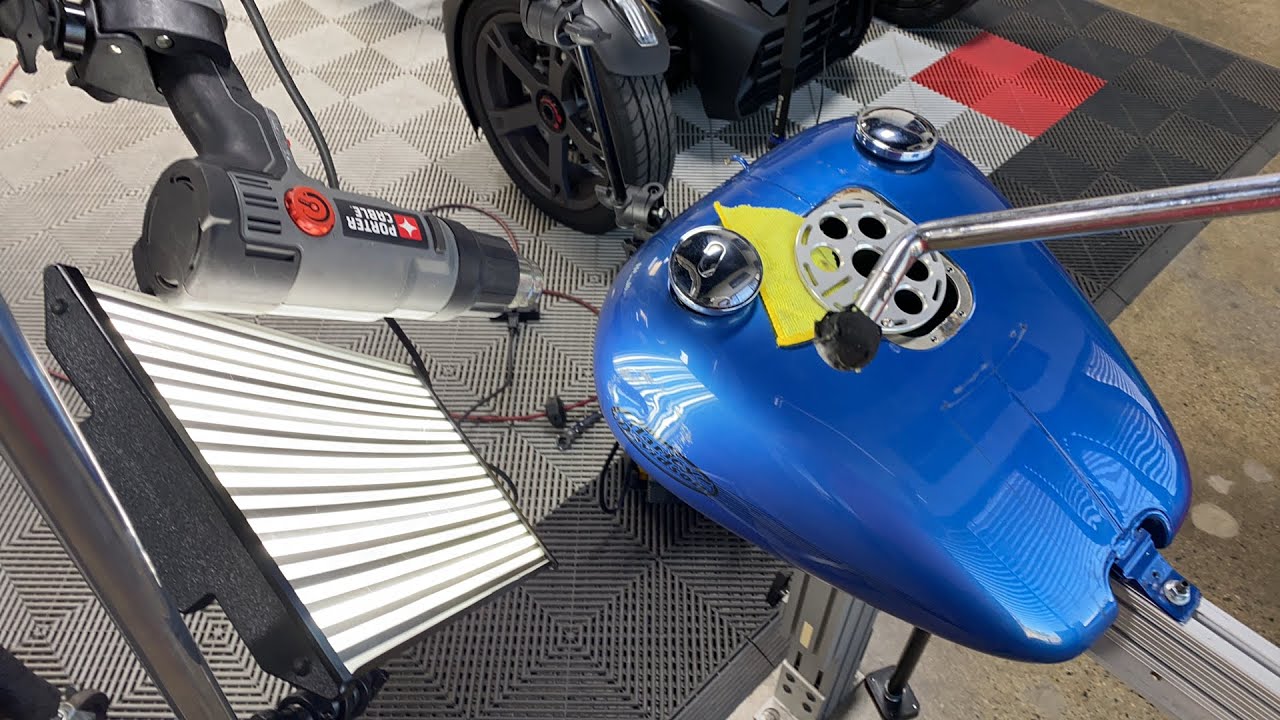 Мой набор для ремонта вмятин на баке мотоцикла