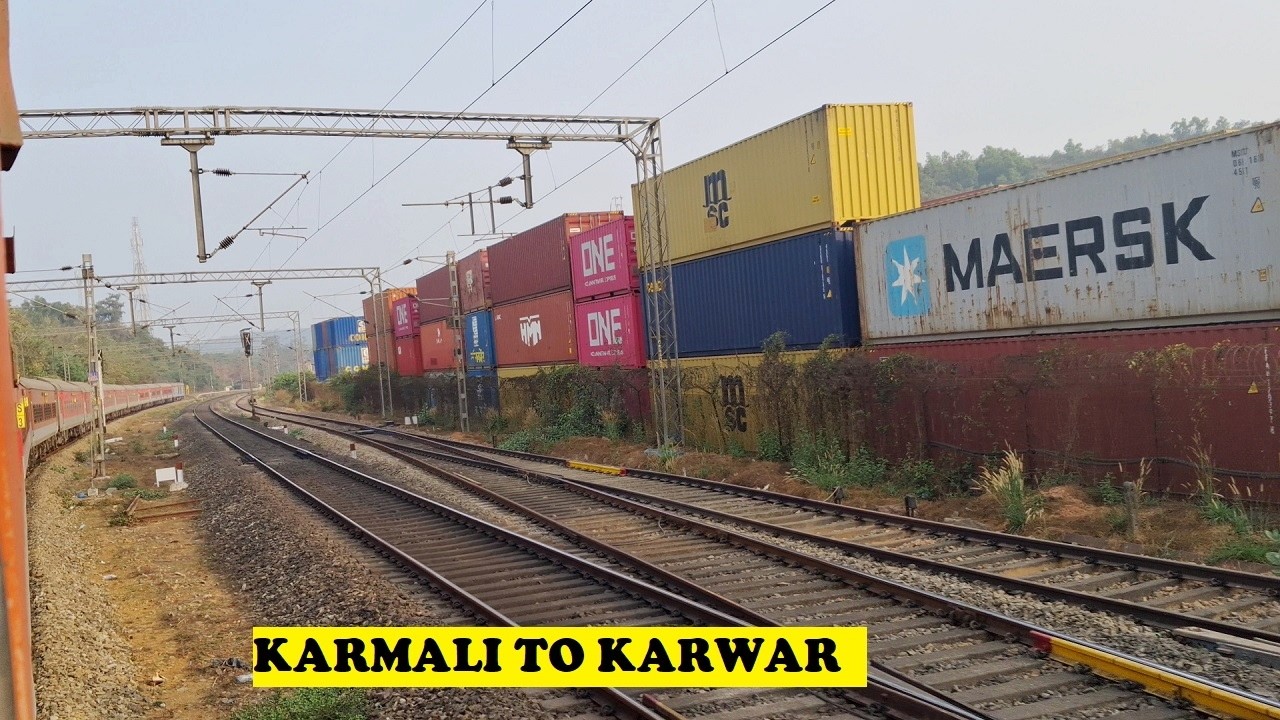 Mumbai Mangalore SF Morning Musing | WAP4 Karmali, Exit Goa, Twin WDG4 Balli, Karwar, Vande Bharat