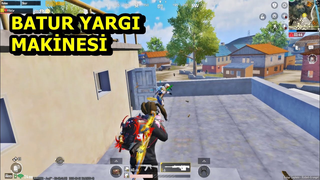 BATUR YARGI MAKİNESİ ! EFSANE MAÇ LİVİK & ERANGEL BATUR GAME SOLO SQUAD PUBG MOBİLE