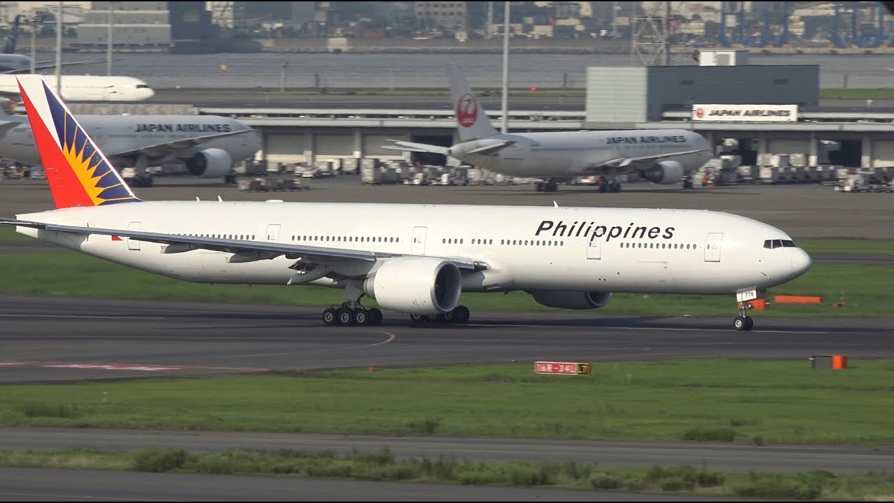 Philippine Airlines Boeing 777-300ER RP-C7778 Pushback and Takeoff [HND/RJTT]