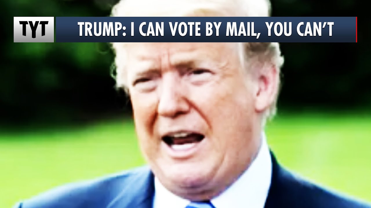 Hypocrite Trump Says He's Voting By Mail