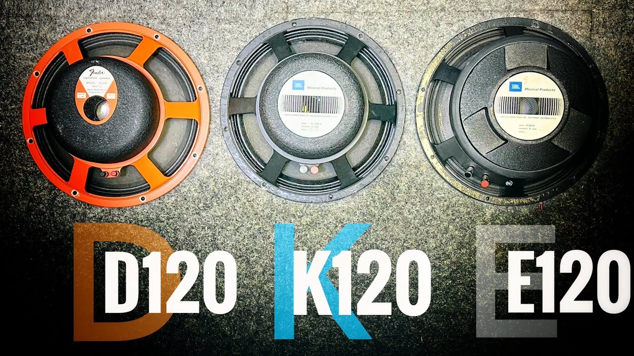 JBL D120 vs K120 vs E120 - The 3 ERAS of the ULTIMATE Guitar Speaker