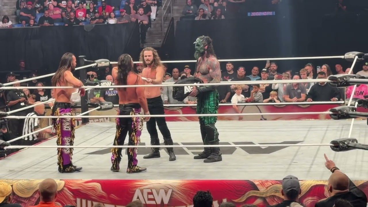 AEW Wrestle Dream—Kenny Omega Saves Jurassic Express!!! 