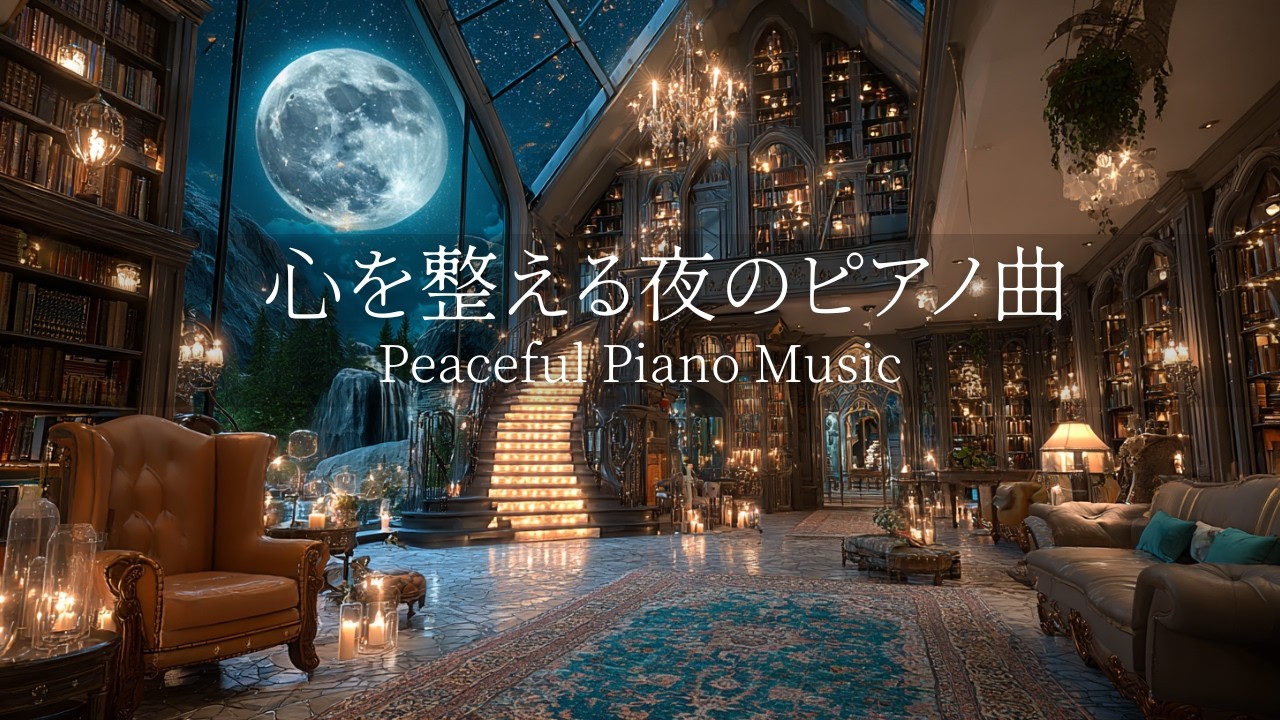 【癒しのピアノBGM】途中広告なし｜心を整える夜のピアノ｜睡眠導入音楽｜心を落ち着かせる前向きで心地よいメロディー🌿432Hzの周波数