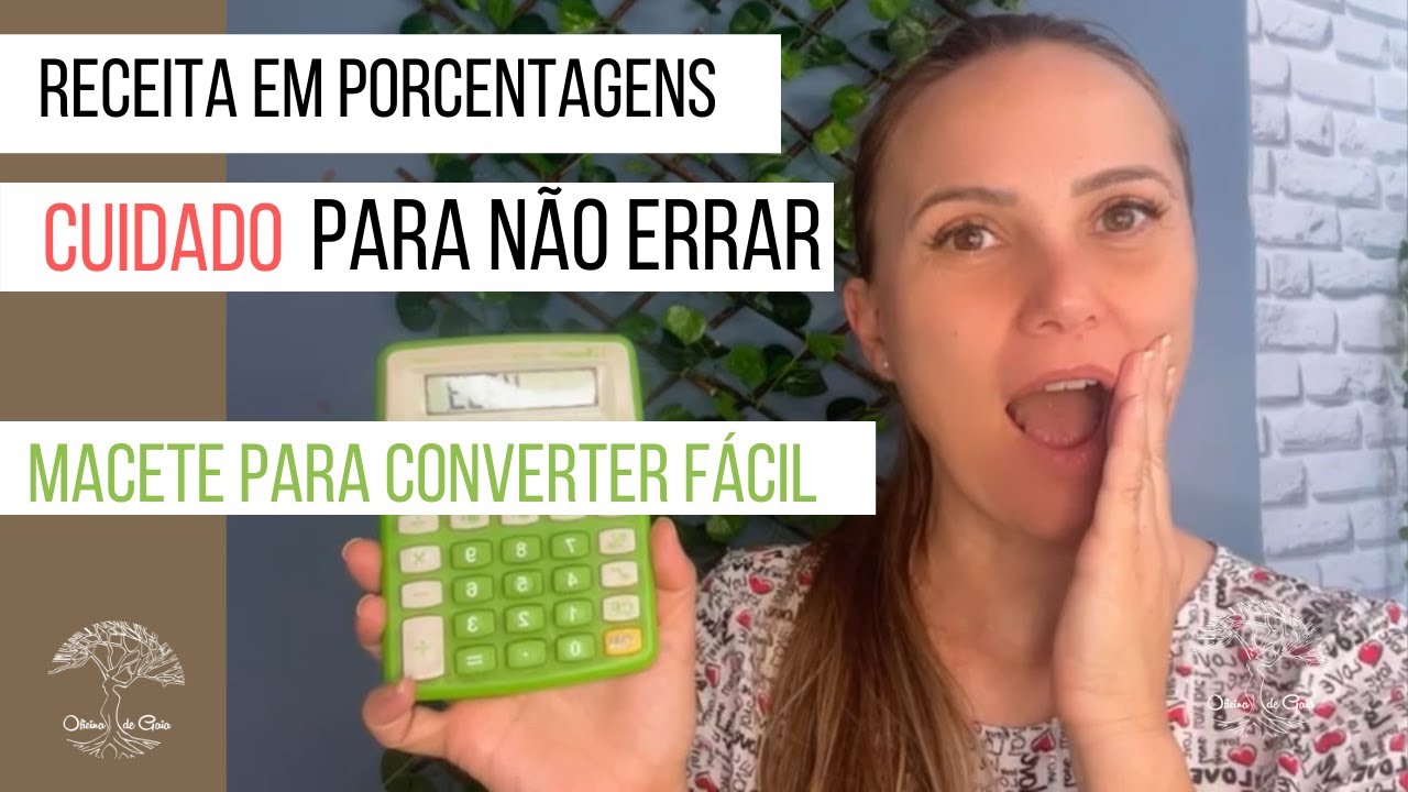 CUIDADO com o CÁLCULO das PORCENTAGENS nas RECEITAS de Produtos Artesanais | Aprenda este MACETE!