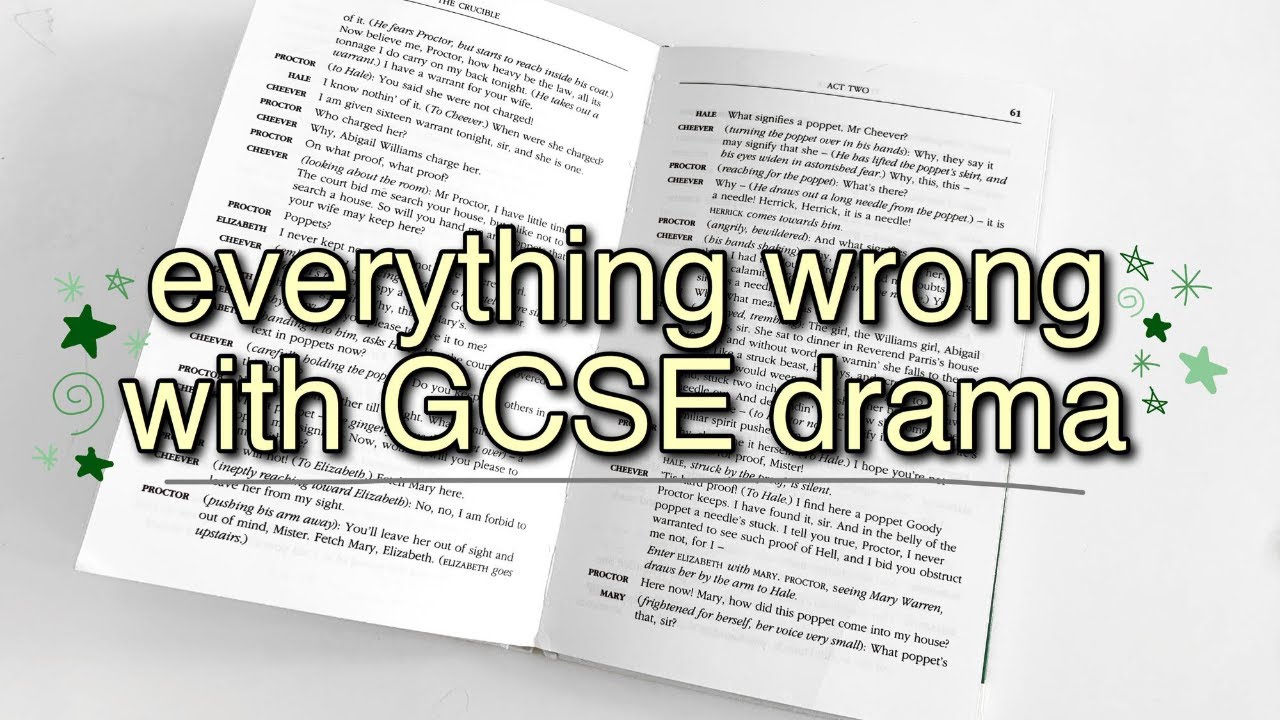 Why I Don't Like GCSE Drama