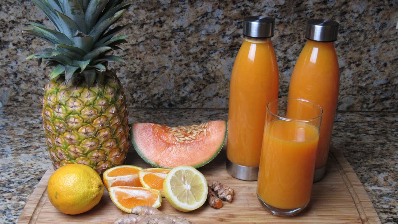 Pineapple Cantaloupe Orange Juice || Refreshing Summer Drink || Natural Juice Recipe