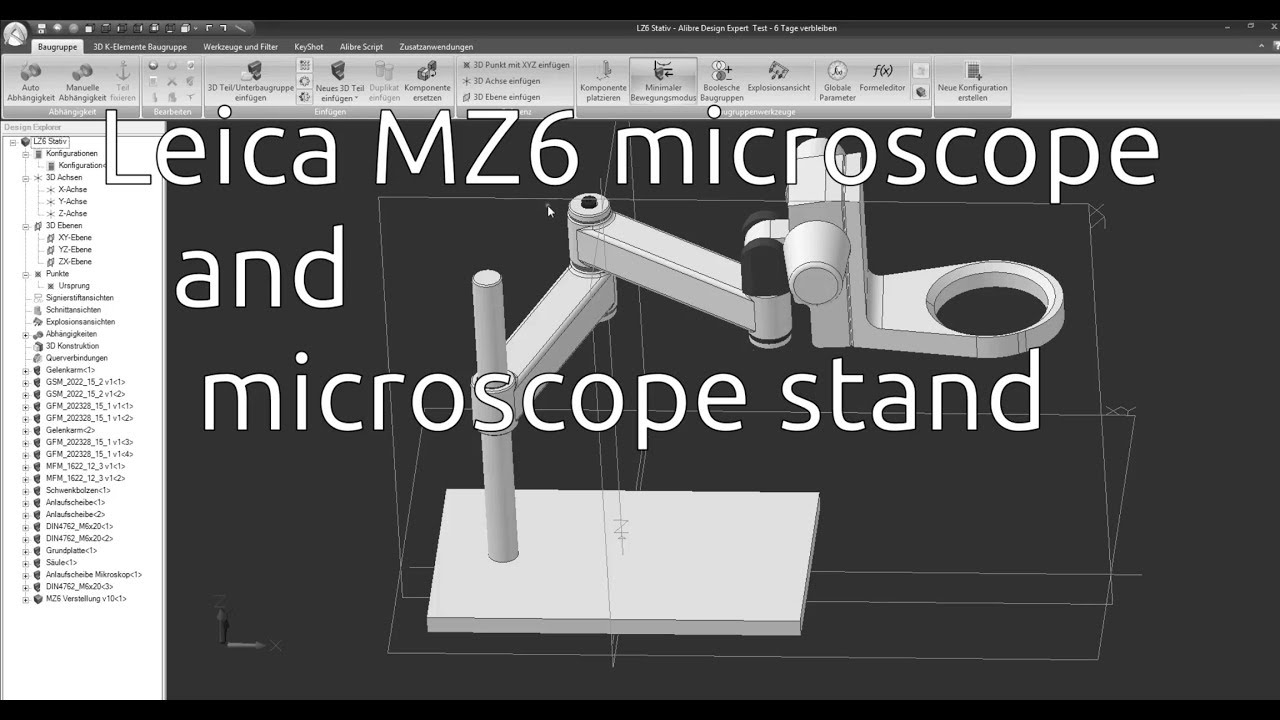 Leica MZ6 microscope and microscope stand