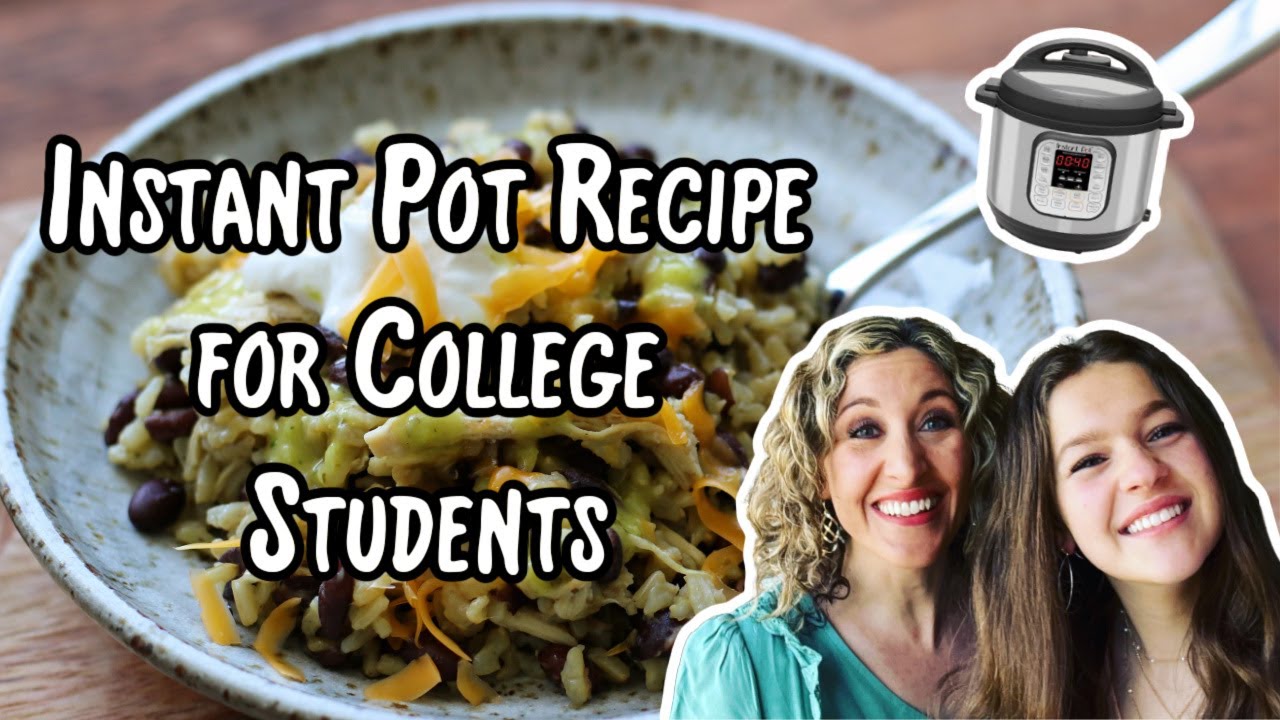 Easy Instant Pot Recipe for College Students: Rice, Beans and Chicken with Salsa!