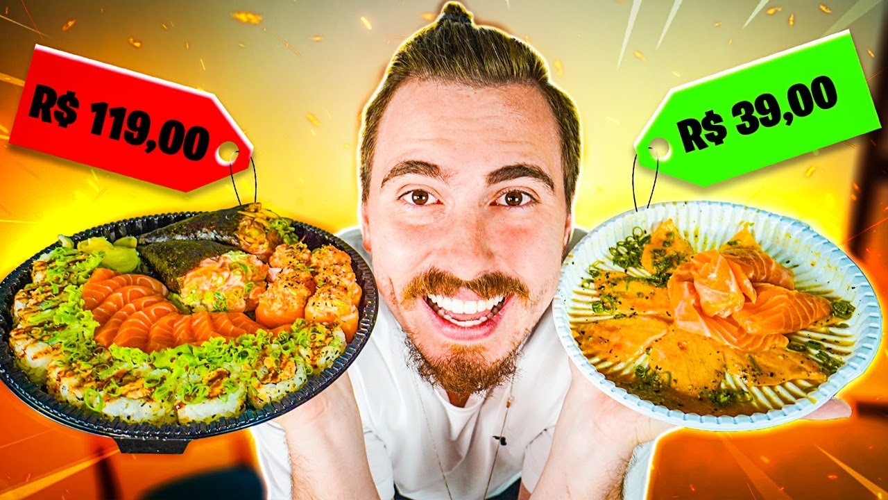 Provei o Sushi de pior e melhor avaliação do aplicativo 2 /Gaba Japonês Delivery\
