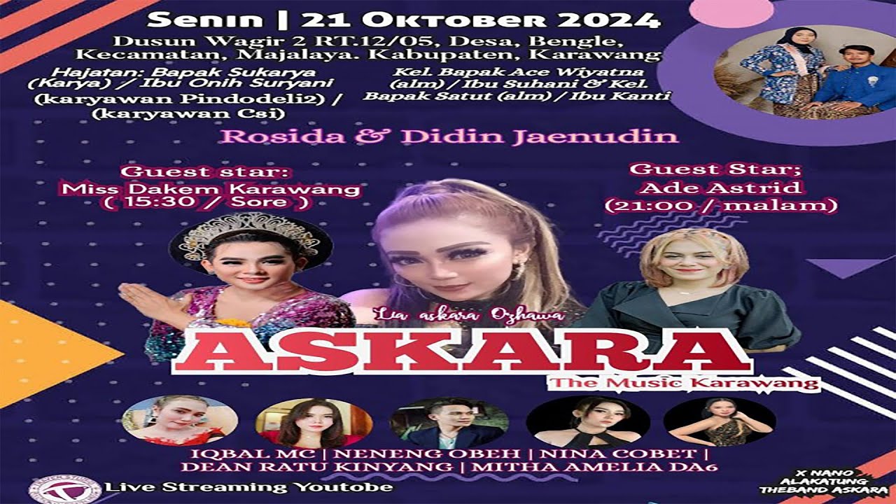 🔴Askara The Music || Bengle || Karawang 2024 || Part-4
