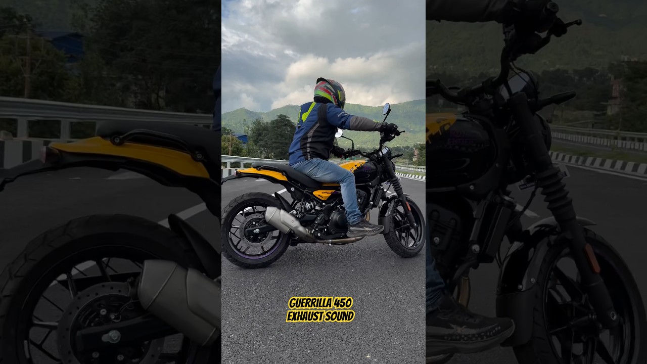 Royal Enfield Guerrilla 450 Exhaust Sound🔥