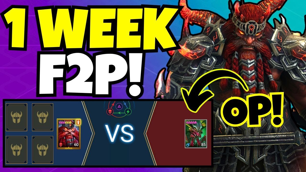 THOLIN The SOLO Beast! - 1 Week F2P!!! [Raid: Shadow Legends]