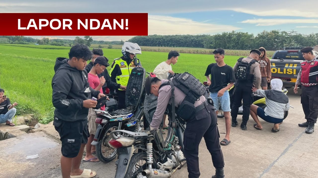 Pebalap Liar Kocar-kacir Dirazia Polres Lampung Utara