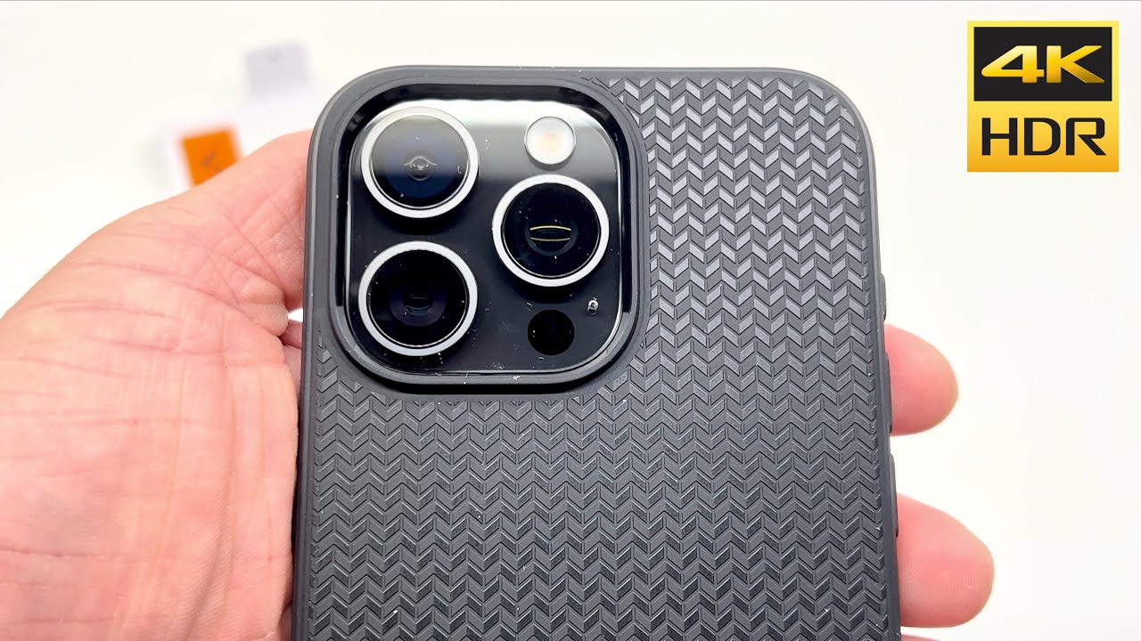 Installing Spigen Mag Armor MagFit Case (Matte Black) onto iPhone 15 Pro Max 6.7