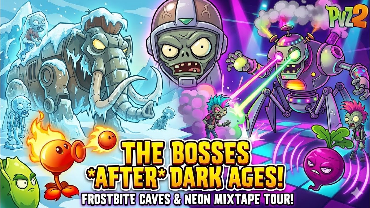 PvZ2 All Boss Levels Part 2: Beyond Dark Ages!
