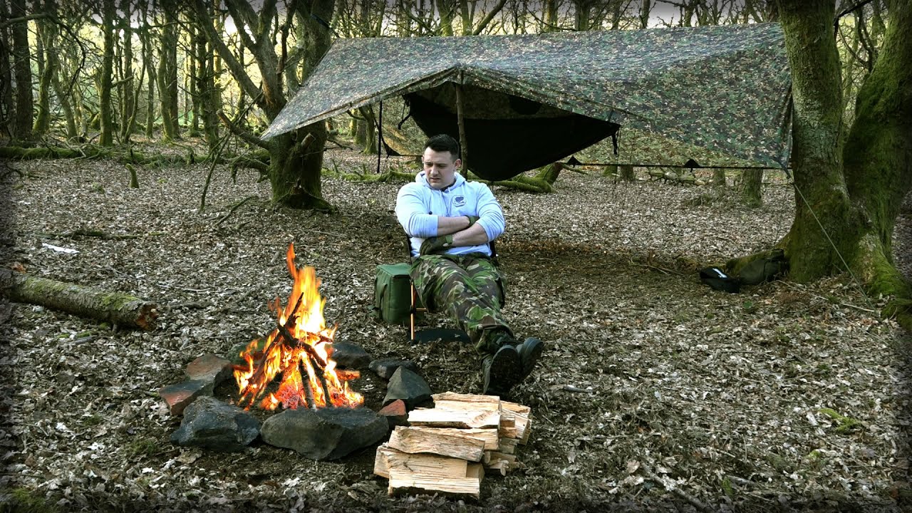 UK Wild Camping In Hammock | Visiting an Ancient Manor