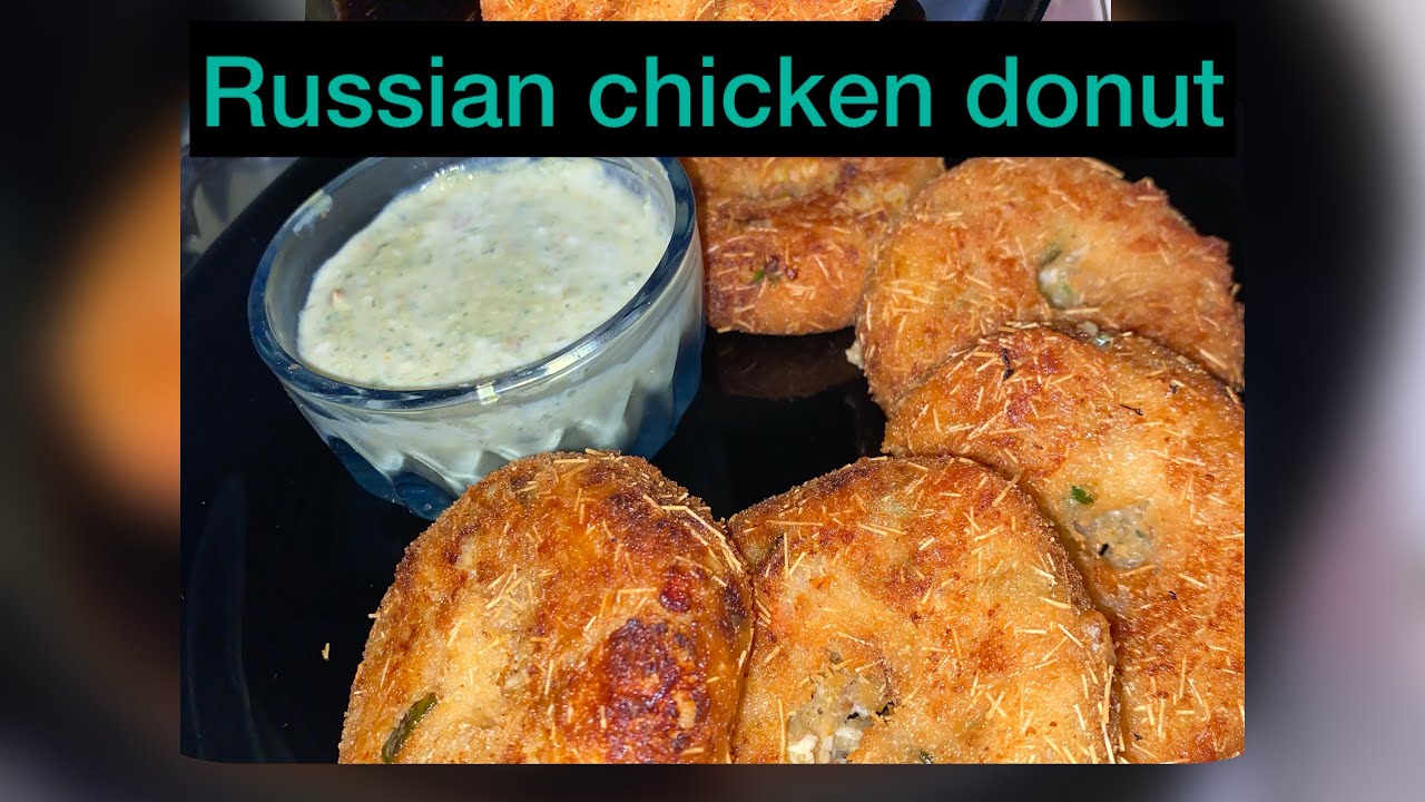 Crispy Russian Chicken Donut~Home Made~Easy Recipe #cooking #easyrecipe #homemade #chicken  #fyp 