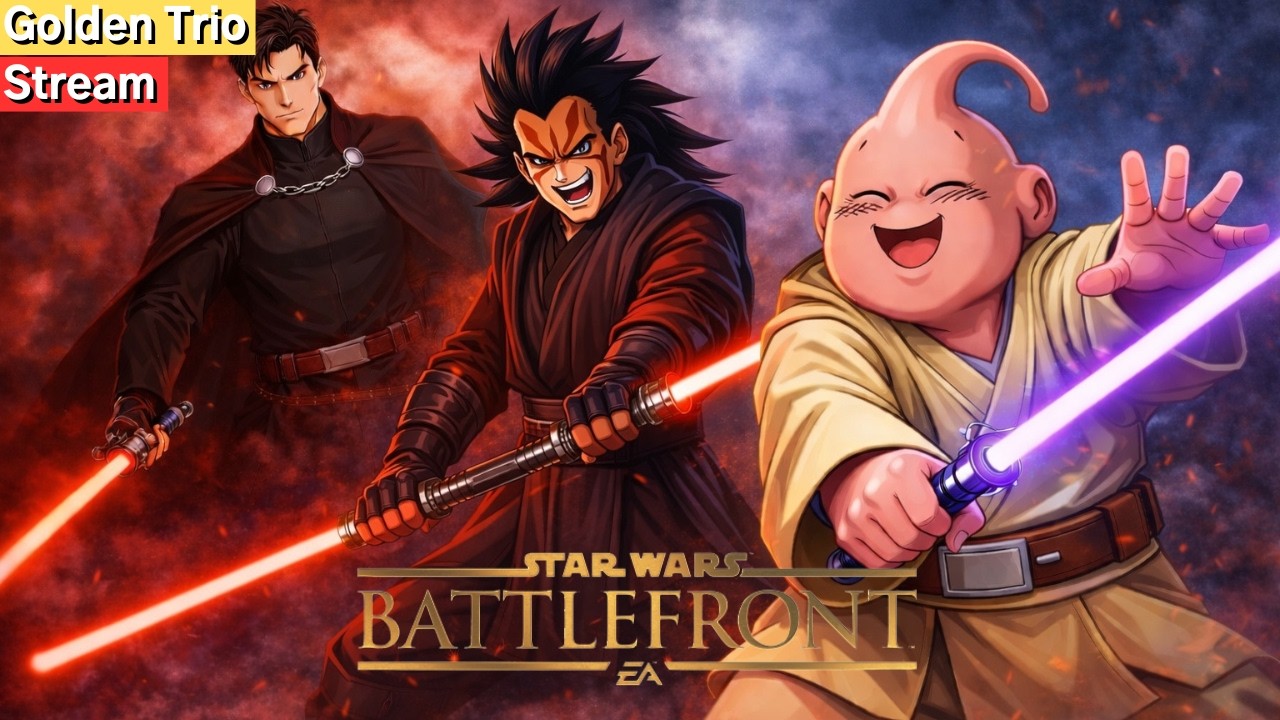 Buu Stream | Star Wars Battle Front 2 | Hero Mode with the Golden Trio