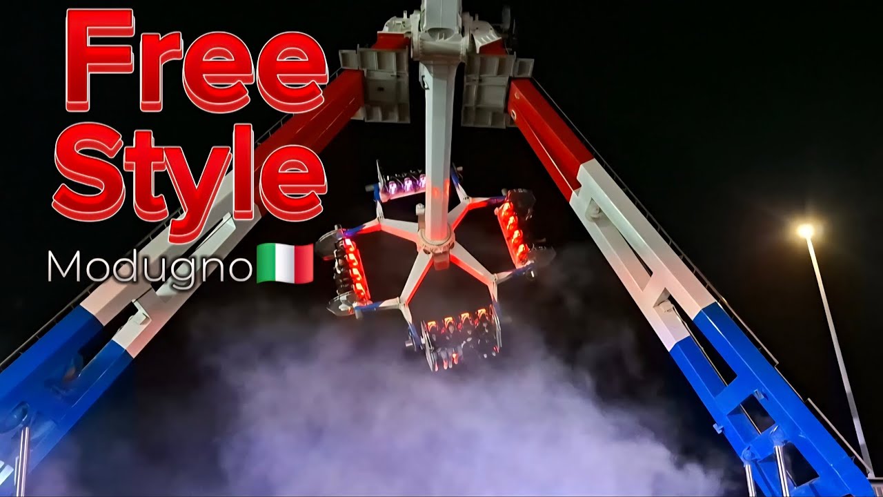 Freestyle Giostre 2025 Modugno Lunapark 4K🇮🇹