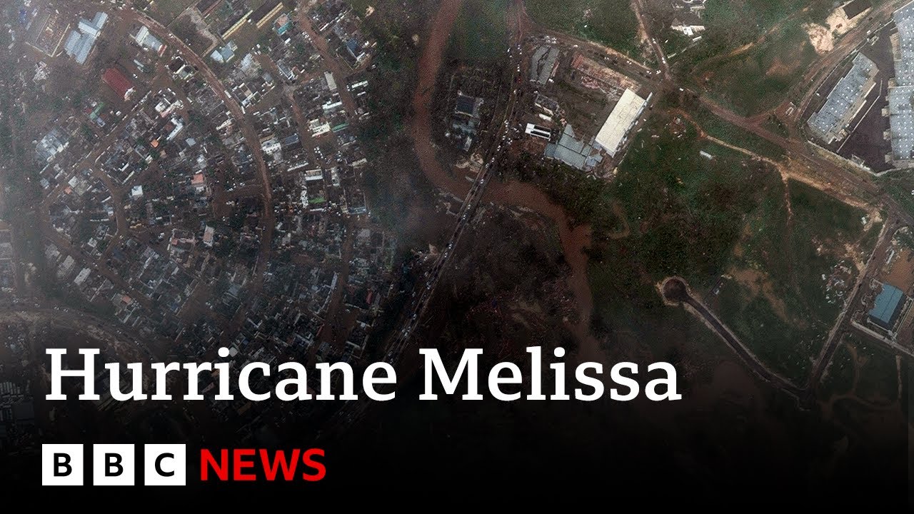 Satellite images reveal hurricane destruction in Jamaica&rsquo;s towns | BBC News