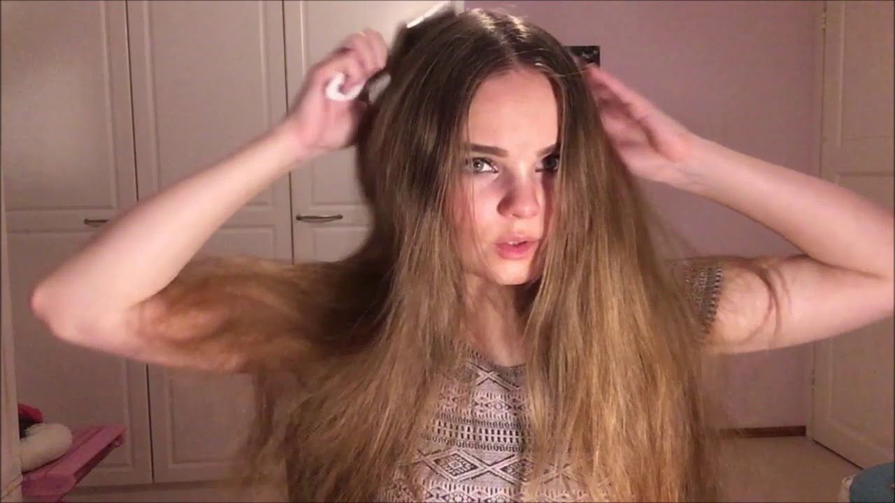ASMR Brushing My Hair Over Face (2)