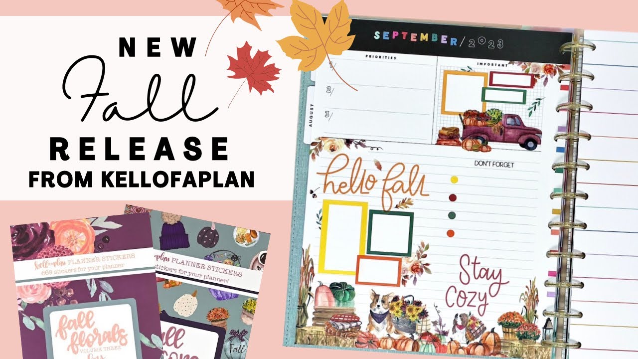 PLAN WITH ME | NEW KELLOFAPLAN FALL LAUNCH CURRENTLY PAGE | THE HAPPY PLANNER