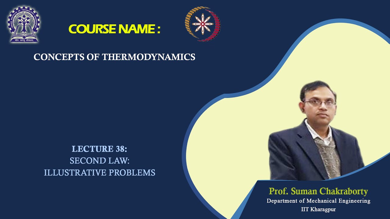 Lecture 38 : Second Law: Illustrative Problems
