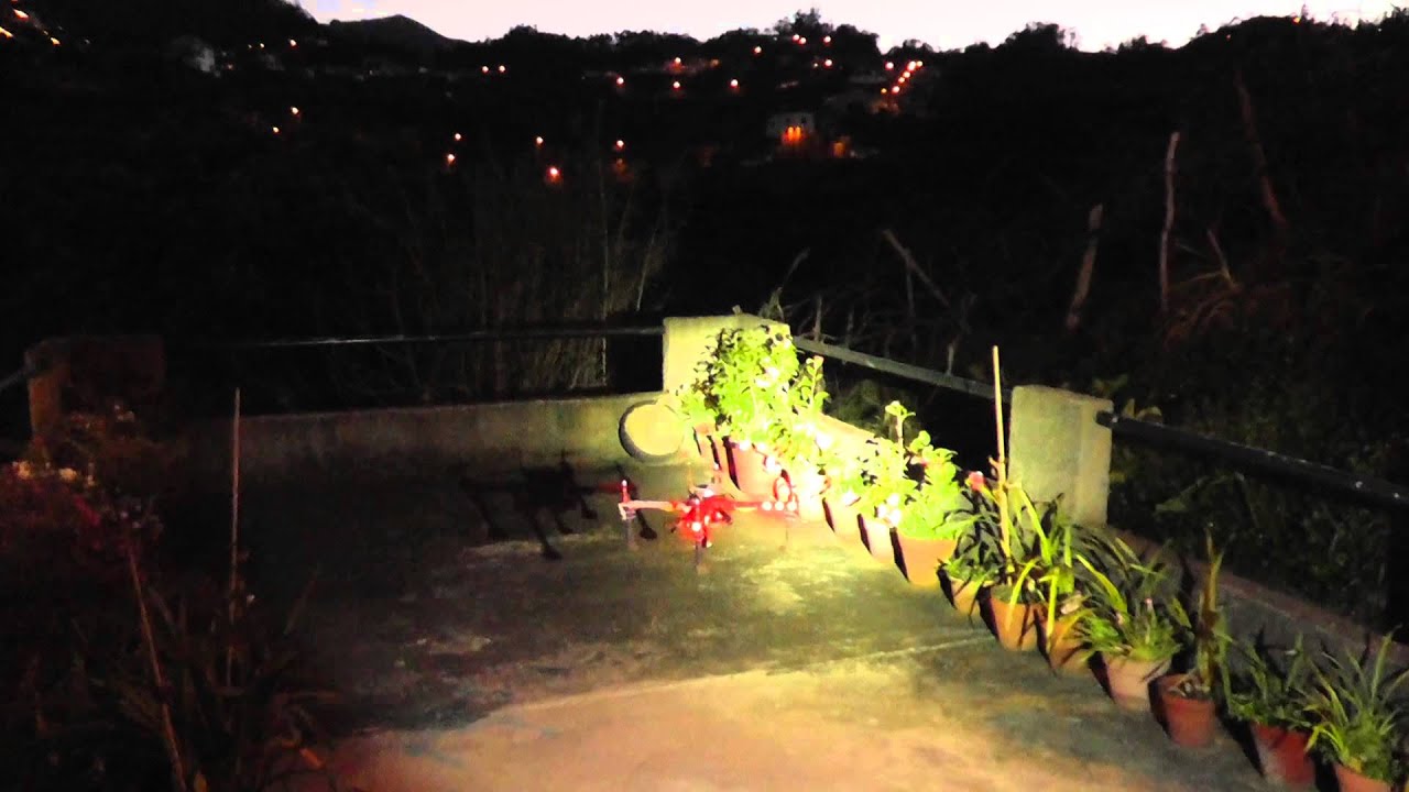 Drone night flying Red led lights