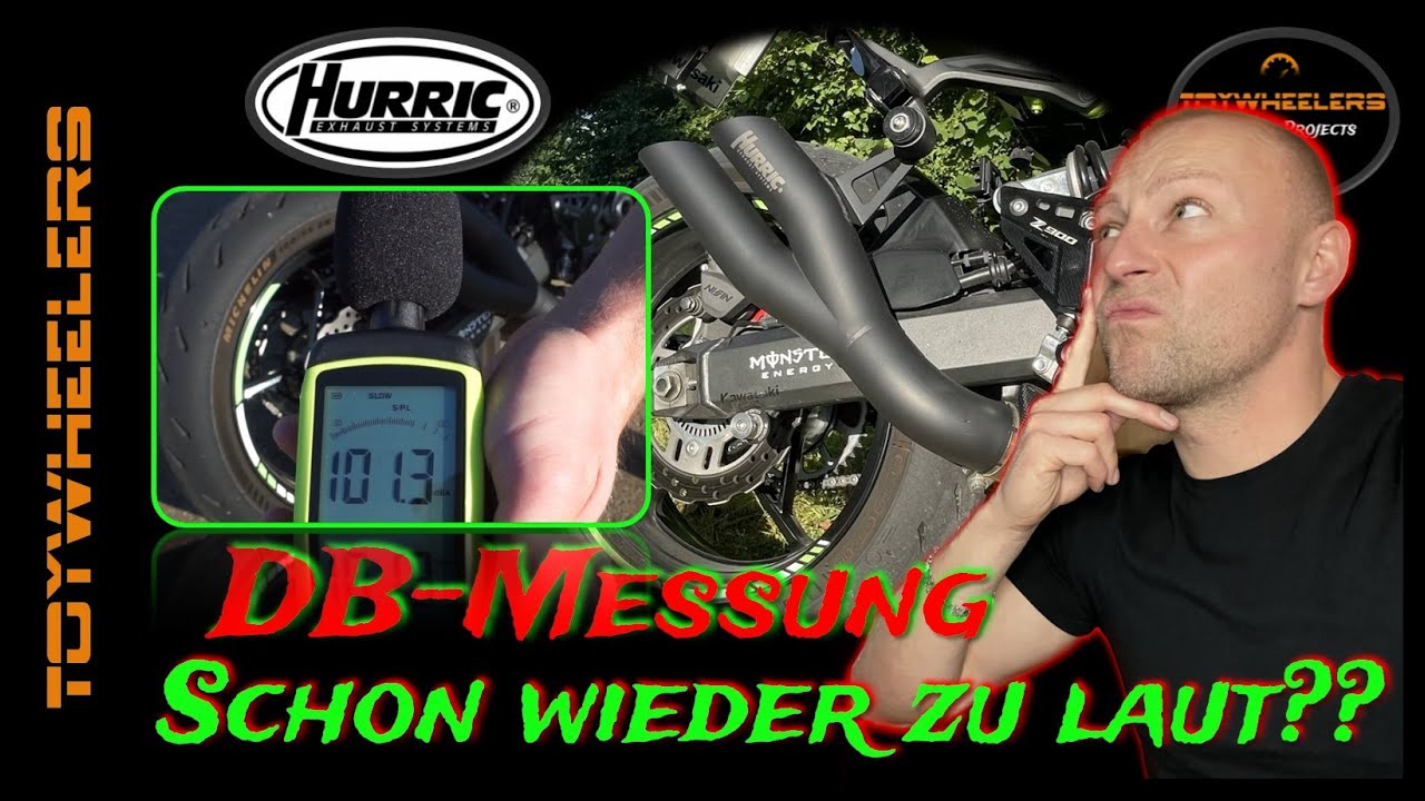 HURRIC Pro 2 GP - dB-Messung nach 150km & Daten, Fakten, Sound an der Z900 | exhaust sound | MLP #35