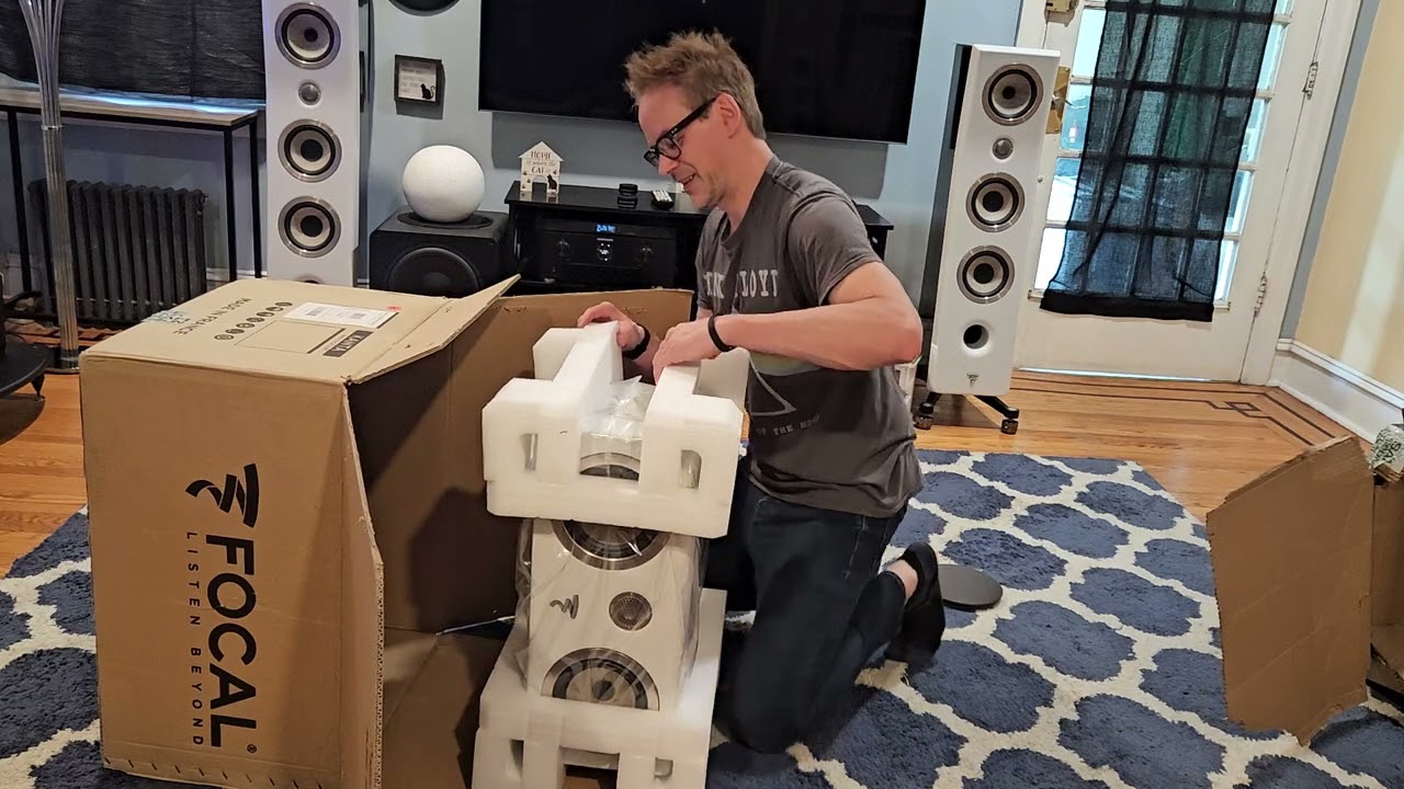 Focal Kanta Center Channel unboxing! Carrera White Finished!