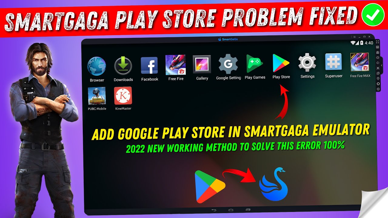 How to Add Google Play Store in Smartgaga Emulator | Smart gaga Play Store Not Working Problem Fixed
