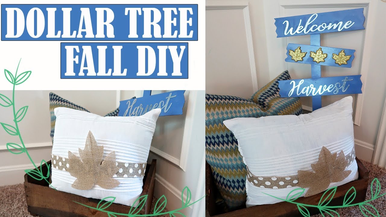 DOLLAR TREE FALL DIY - FALL DECOR 2018