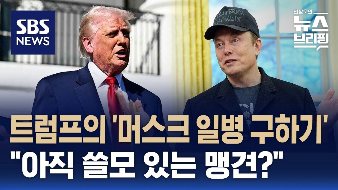 트럼프의 '머스크 일병 구하기'…