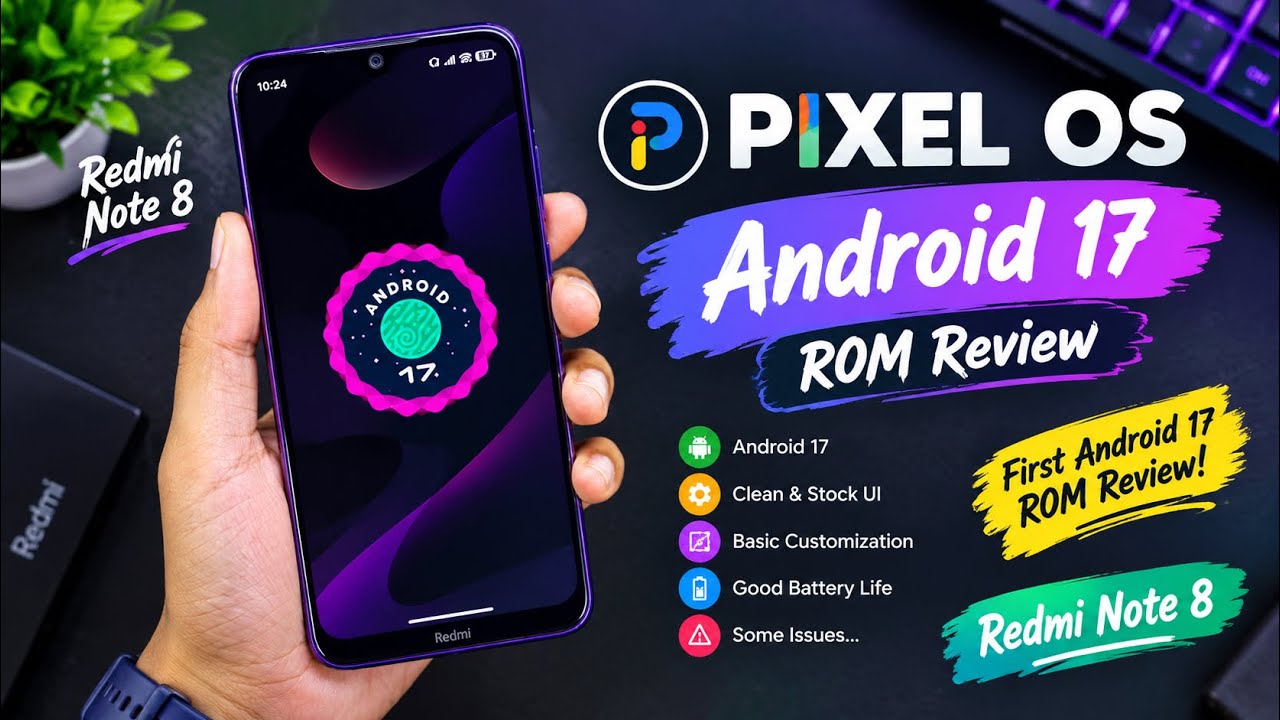     PixelOS Android 17 on Redmi Note 8! 🔥 First Android 17 ROM Review