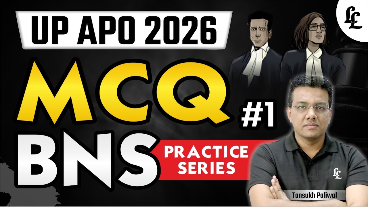 UP APO 2026 MCQs 🚀 | BNS Practice Series by Tansukh Paliwal | Linking Laws