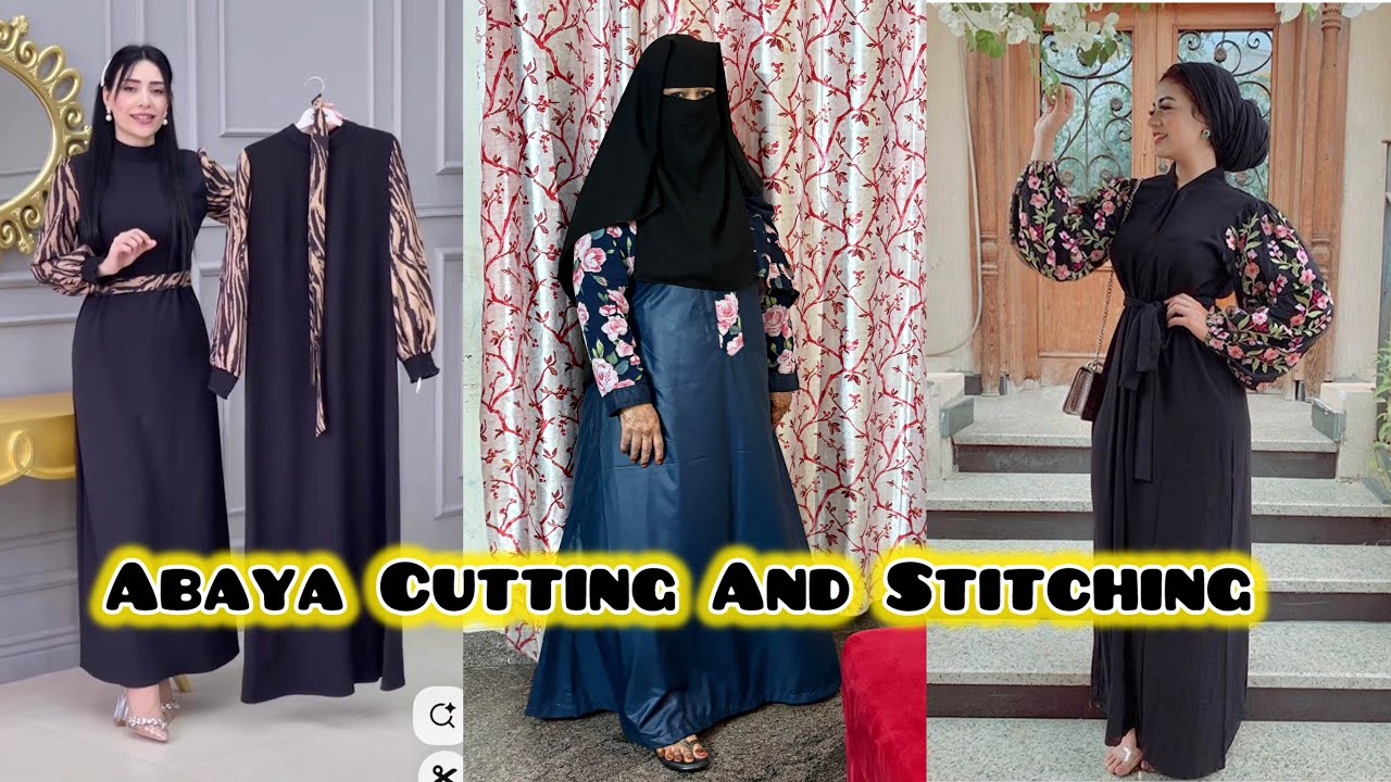 Abaya Cutting And Stitching 🧵 | Burkha Cutting And Stitching | Hand Made | Stitching Tip’s 